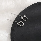 PENDRA Hollow Out Sterling Silver Earrings