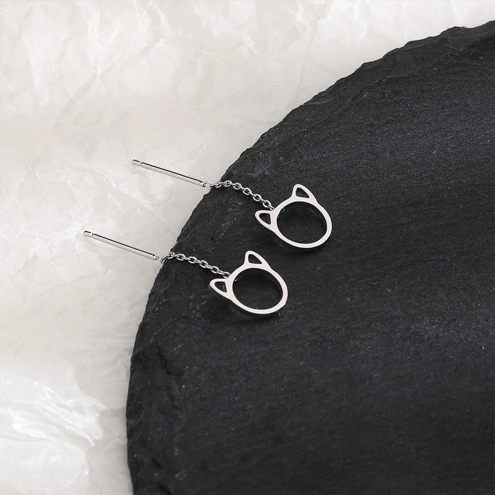 PENDRA Hollow Out Sterling Silver Earrings