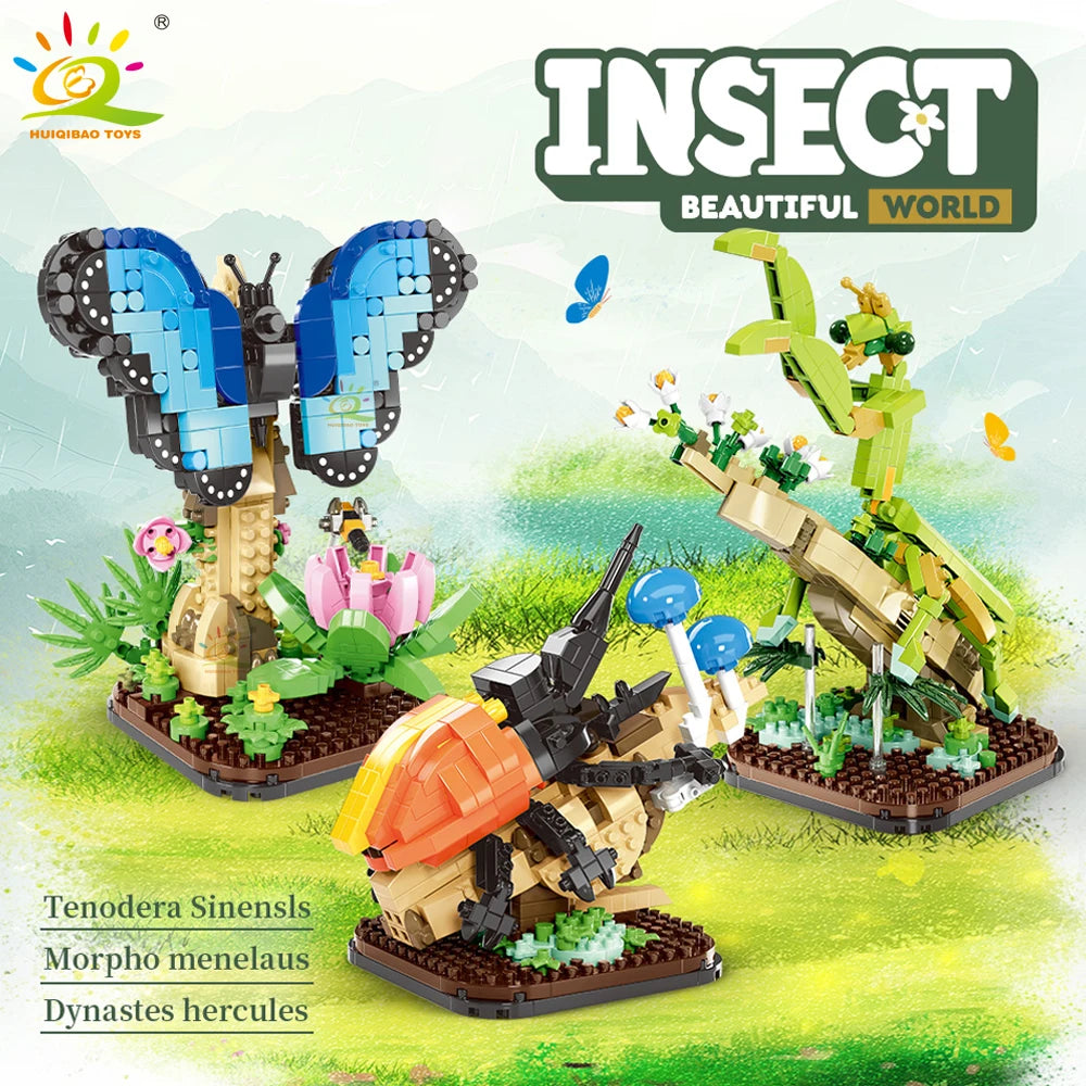 PENDRA Insect Butterfly Floral Building Set