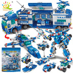 PENDRA 8in1 Police Command Building Set
