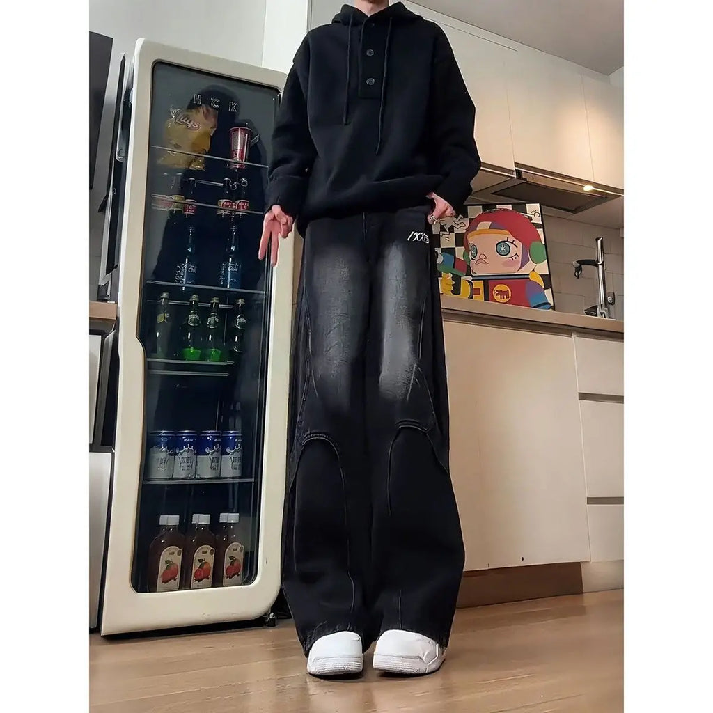 PENDRA Street Black Tooling Jeans