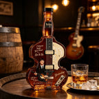 Paul McCartney The Beatles Glass Whiskey Decanter 350ml Guitar Shape Sticker Craft Liquor Bottle Music Fan Collection Gift