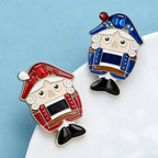 PENDRA Cute Enamel Nutcracker Brooch