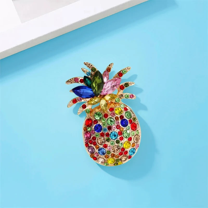 PENDRA Pineapella Sparkling Pineapple Brooch
