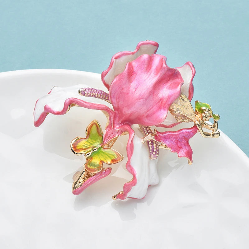 PENDRA Elfbloom Luxury Enamel Elf Flower Brooch