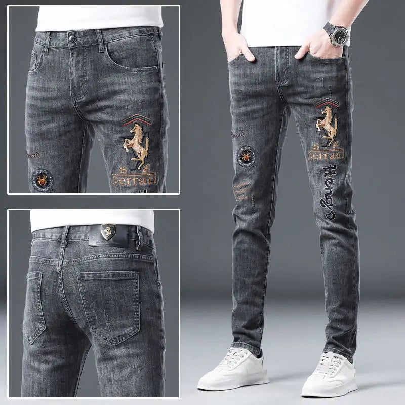 PENDRA Ripped Slim Fitting Jeans
