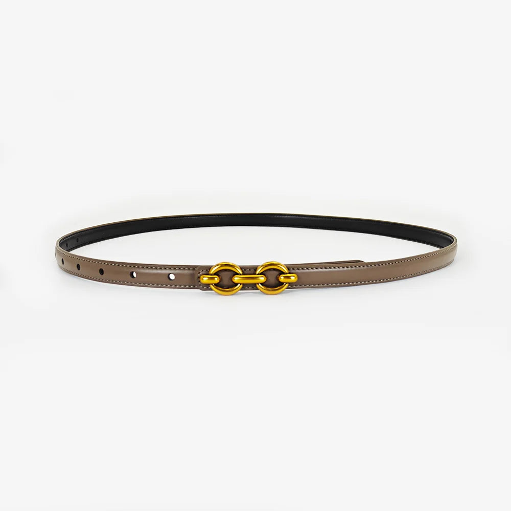 PENDRA Fayeyne Genuine Leather Elegant Slim Belt