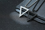 PENDRA Interlocking Triangle Pendant Necklace