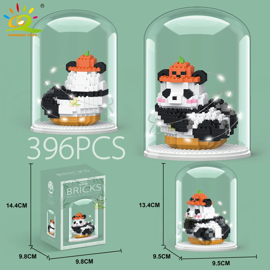 PENDRA Cute Panda Micro Building Set