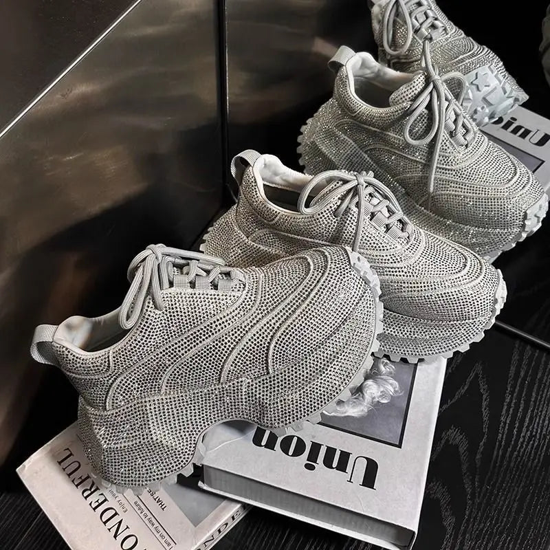 PENDRA Rhinestone Diamond Sports Shoes