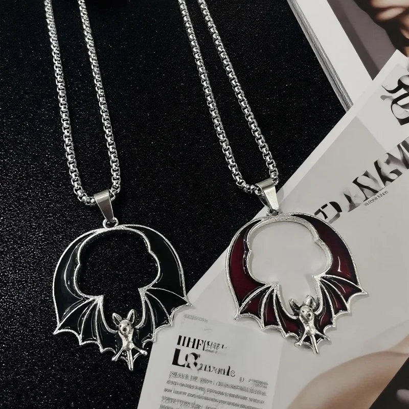 PENDRA Batwing Halloween Stainless Steel Necklace