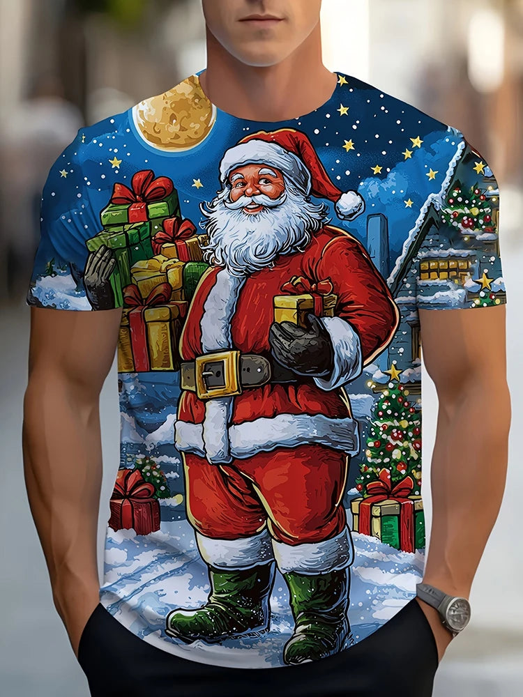 PENDRA Printed Christmas T-Shirt