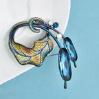 PENDRA Floracircle Crystal Circle Flower Brooch