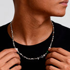 PENDRA Irregular Stone Chain Necklace
