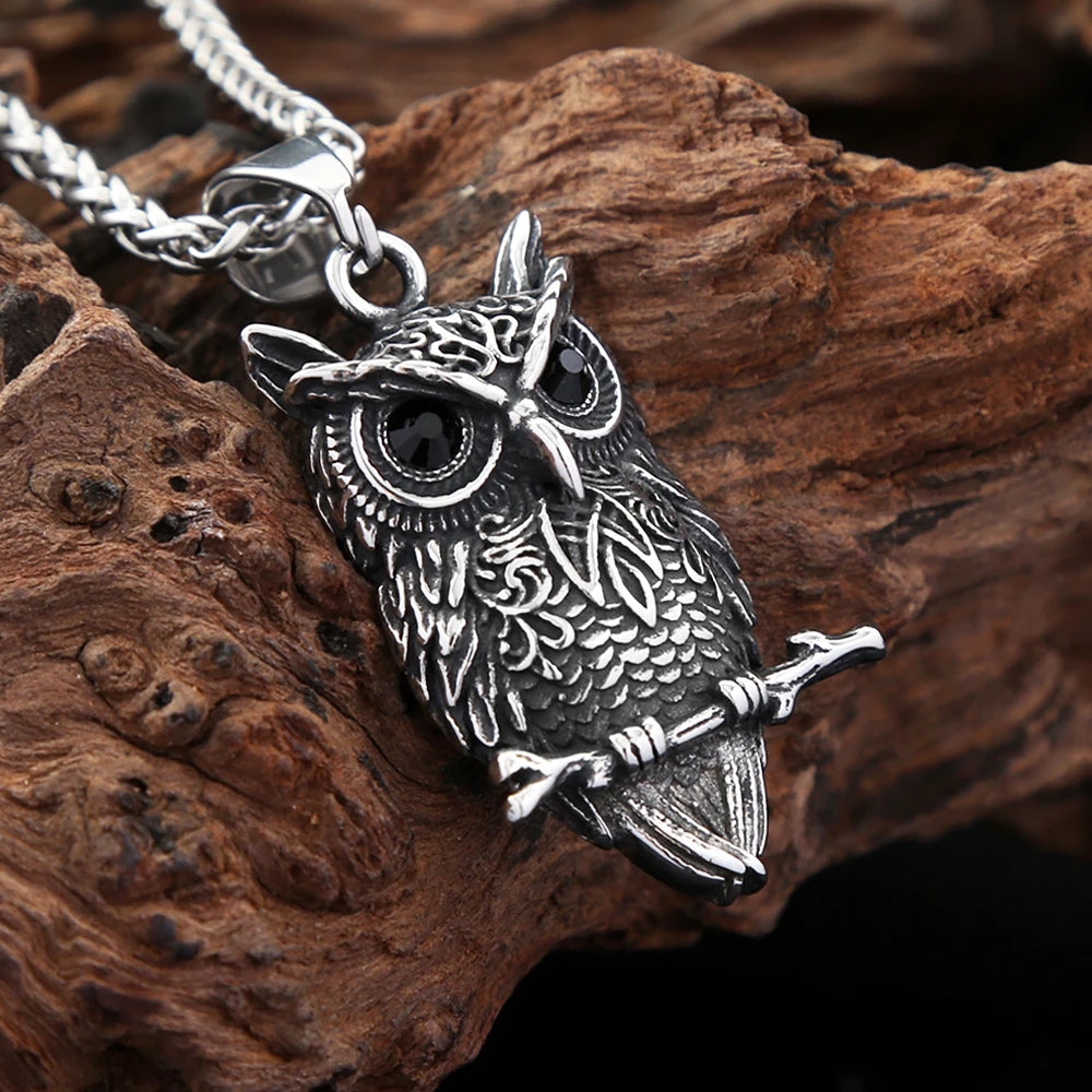 PENDRA Owlcrest Vintage Owl Pendant