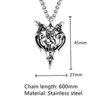 PENDRA Crow Rune Necklace