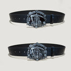 PENDRA Velaellea Leather Skull Gothic Belt