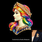 PENDRA Zodiac Porcelain Animal Brooch