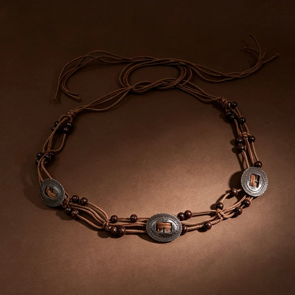 PENDRA Demiine Floral Boho Waist Chain Belt
