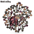 PENDRA Crystalia Luxury Crystal Flower Brooch