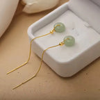 PENDRA Jade Hetian Ear Earrings