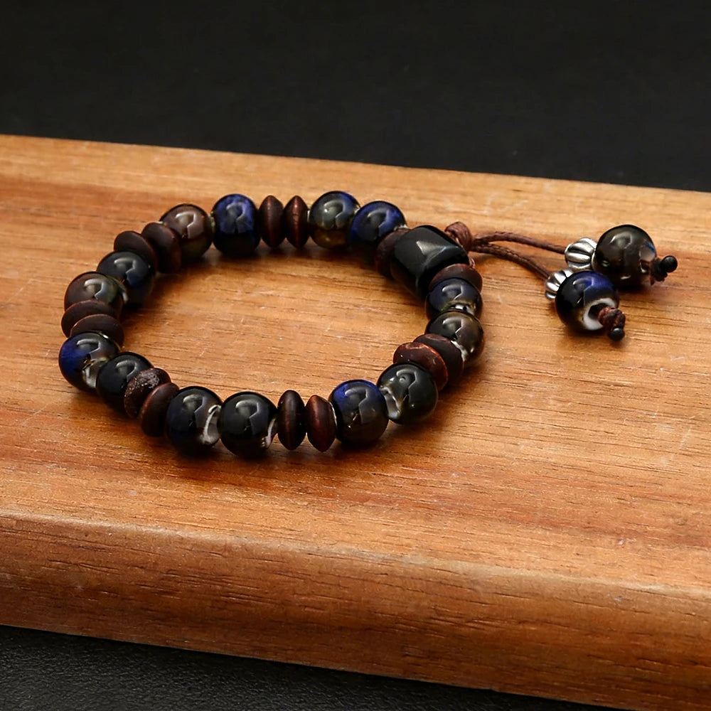 PENDRA Ceramica Vintage Ethnic Handmade Ceramic Bracelet