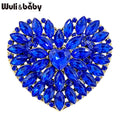 PENDRA Amoura 2-Color Crystal Heart Brooch