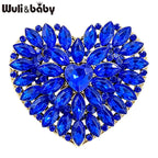 PENDRA Amoura 2-Color Crystal Heart Brooch