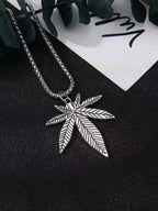 PENDRA Mapleleaf Stainless Steel Maple Leaf Pendant