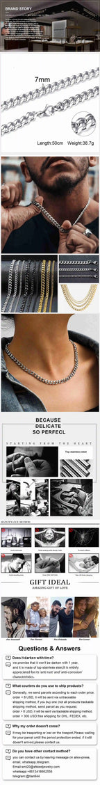 PENDRA Cuban Curb Link Chain Necklace