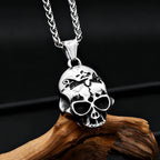 PENDRA Ghostskull Gothic Ghost Skull Pendant Necklace
