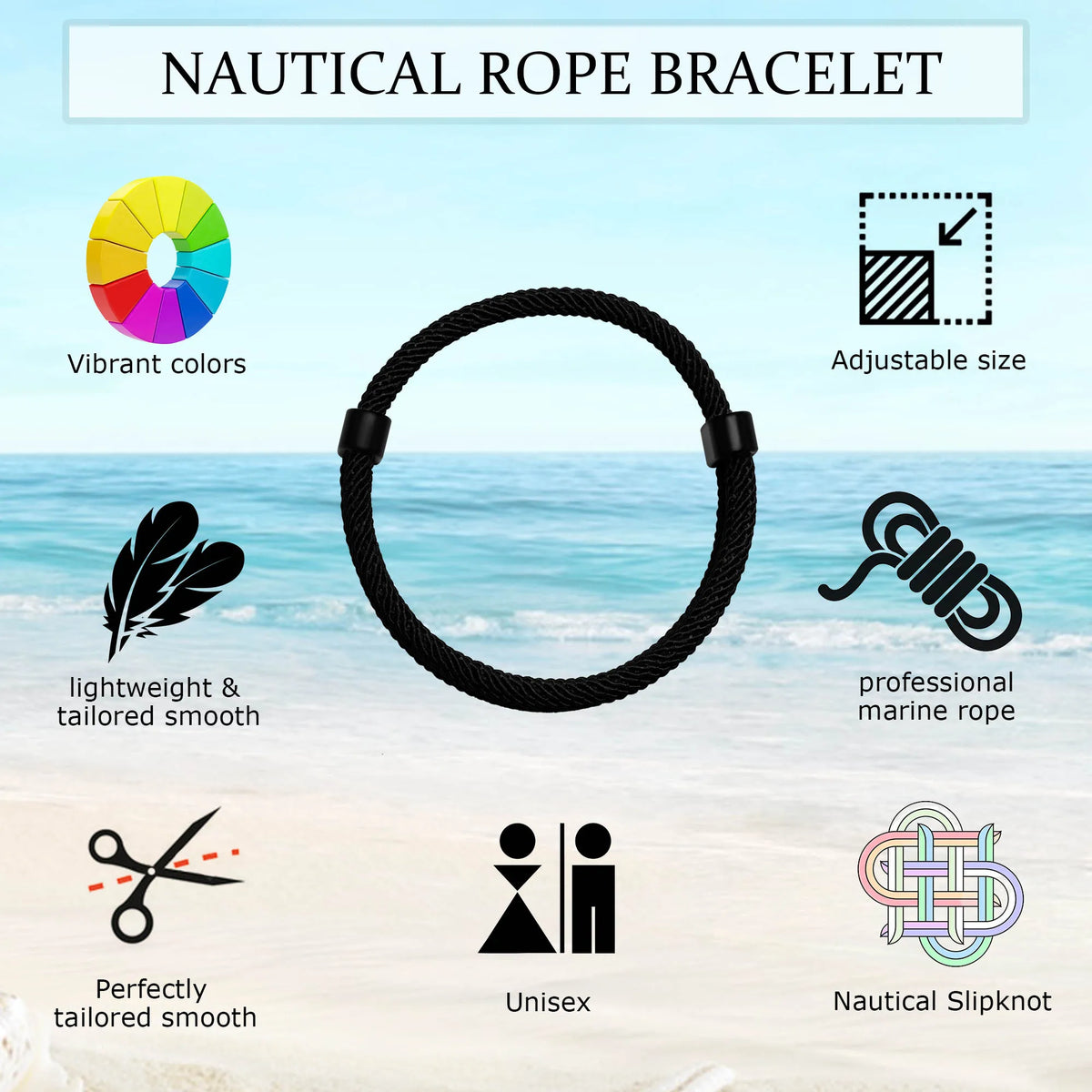 Nautical Braided Rope Bracelet for Men,1/2/3/4/5/6/10 Pcs Adjustable Handmade Survival Camping Braclets Homme Jewelry Gift