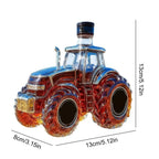 Liquor Decanter 300ml Tractor Design Drink Container Glass Whiskey Decanter Bottle for Brandy Bourbon Drinks Beverages Family