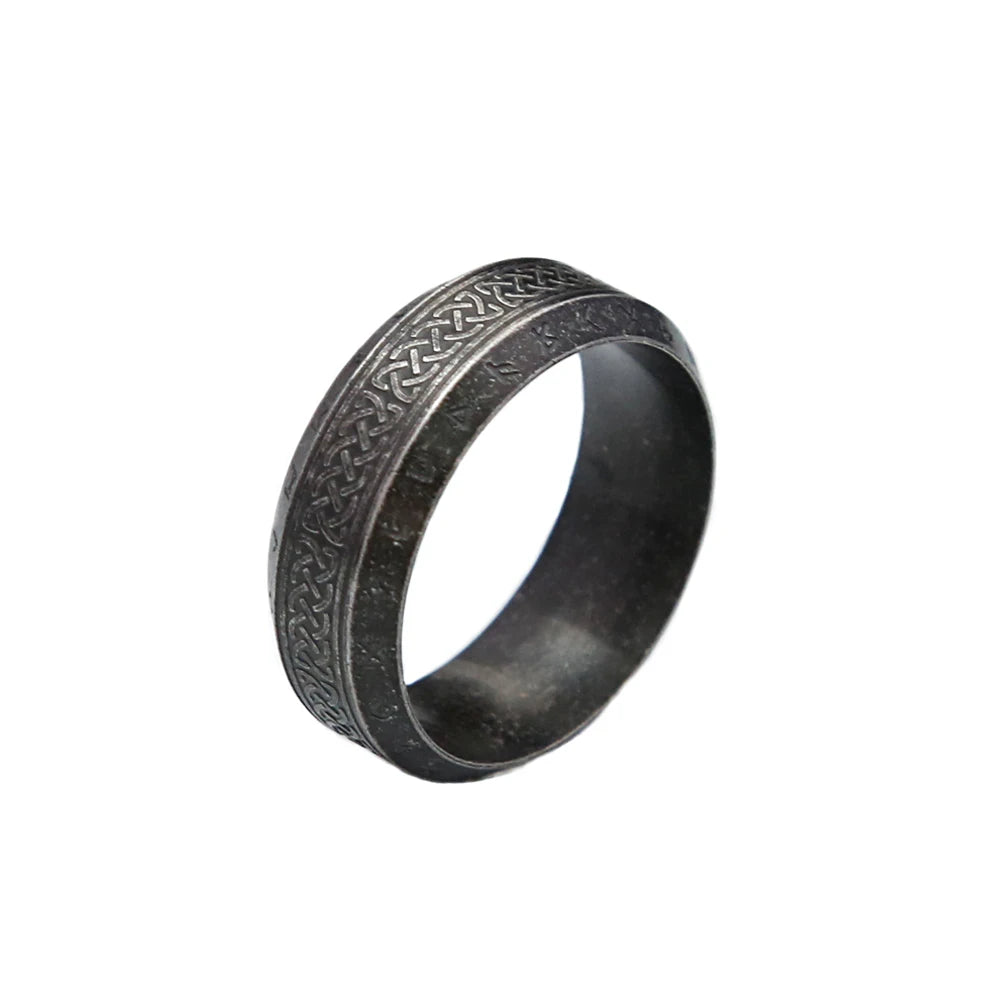 PENDRA Runeband Simple Viking Rune Ring