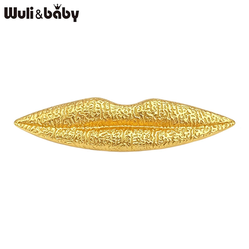 PENDRA Alloy Sexy Lip Brooch