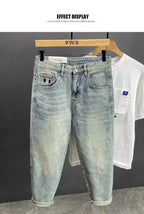 PENDRA Straight Leg Denim Washed Pants