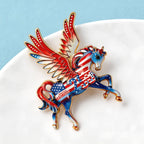 PENDRA America 250 Flying Horse Brooch