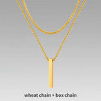 PENDRA Cuban Wheat Pendant Necklace