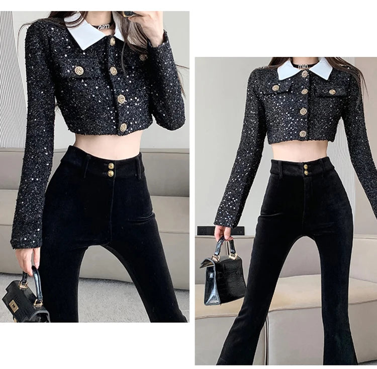 PENDRA Add Velvet Thick Pants