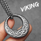 PENDRA Carving Pattern Steel Necklace