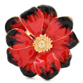 PENDRA Petalia Enamel Flower Brooch