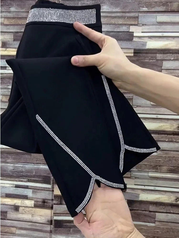 PENDRA Wide Leg Waist Diamond Pants