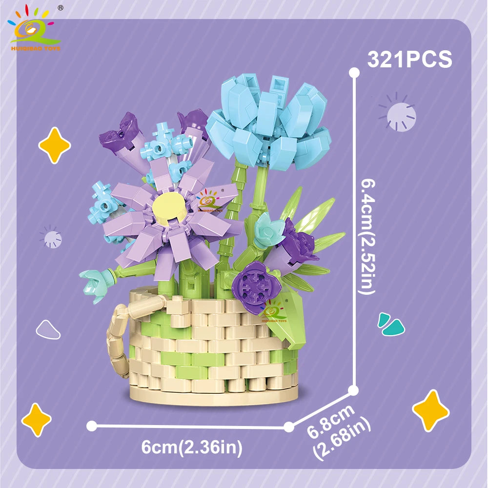 PENDRA Pot Rose Micro Building Set