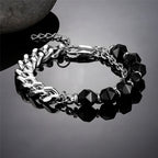 PENDRA Chain Black Steel Bracelet
