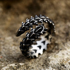 PENDRA Vikingdragon Black Stainless Steel Dragon Bracelet