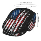 1pc Vintage Freedom Flag Texture All-over Print Flat-top Hat for Men and Women; Painter's Hat, Newsboy Cap, Beret, Irish-style D