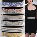 PENDRA Noraora Rhinestone Tassel Corset Waist Chain Belt