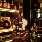 Paul McCartney The Beatles Glass Whiskey Decanter 350ml Guitar Shape Sticker Craft Liquor Bottle Music Fan Collection Gift
