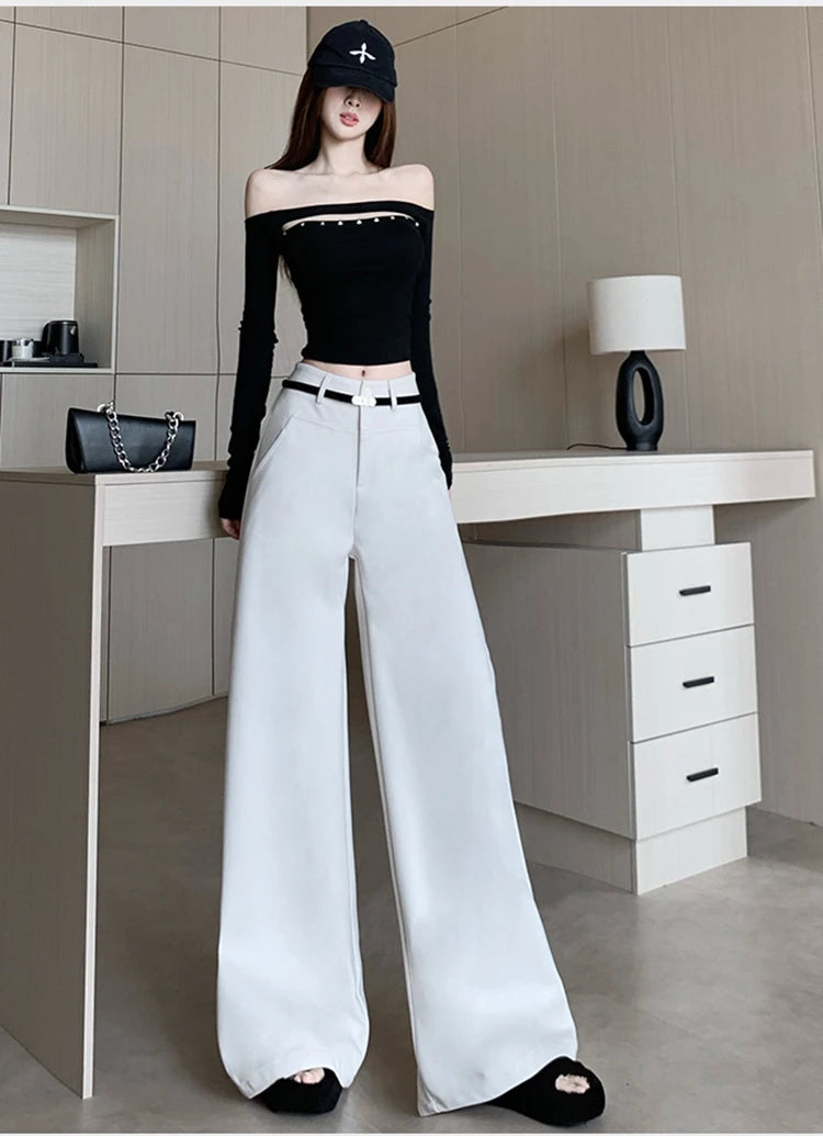 PENDRA Woolen Waisted Loose Pants