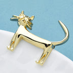 PENDRA Whisker Enamel Cat Brooch